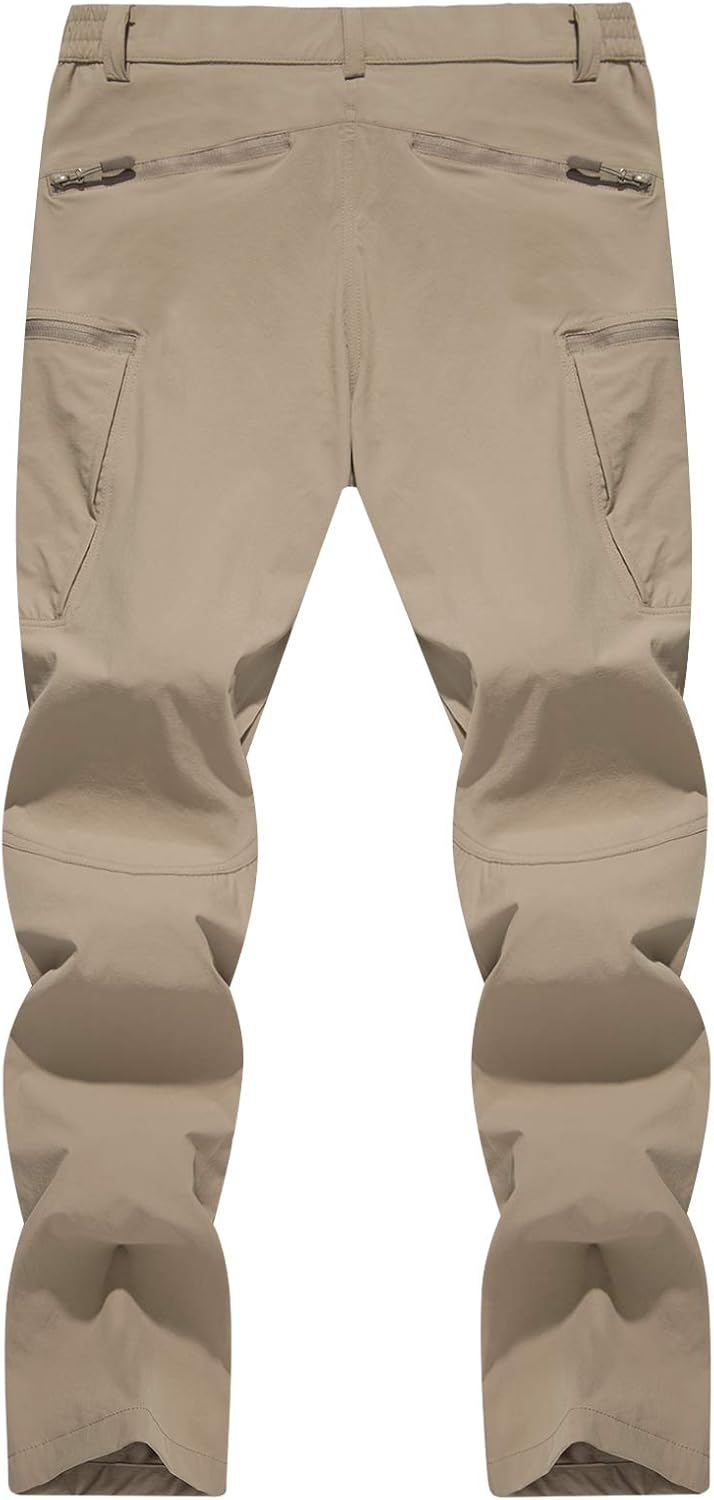 Waterproof Quick-Dry Cargo Pants with 8 Pockets