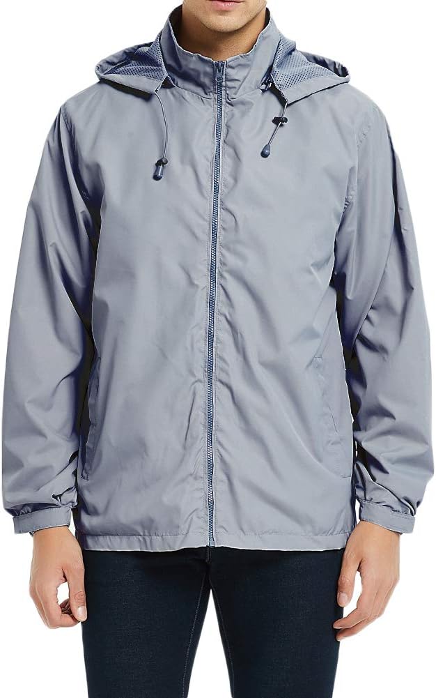 Lightweight Waterproof Jacket with Detachable Hood
