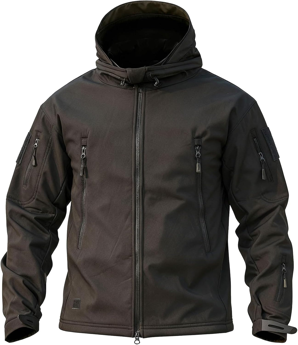 Hooded Fleece-Lined Tactical Jacket