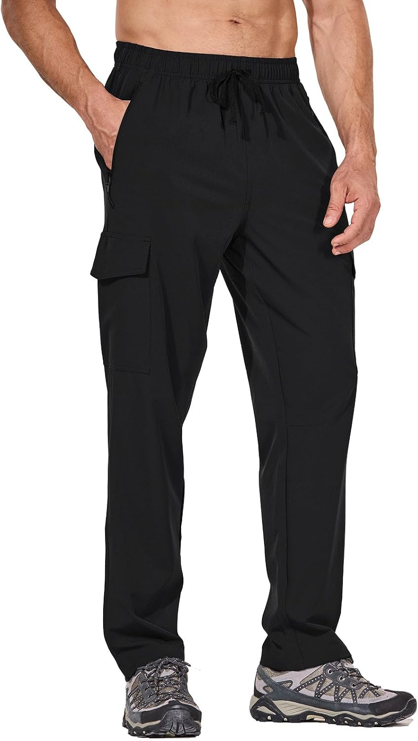 Lightweight Water-Resistant Hiking Pants with 4 Pockets