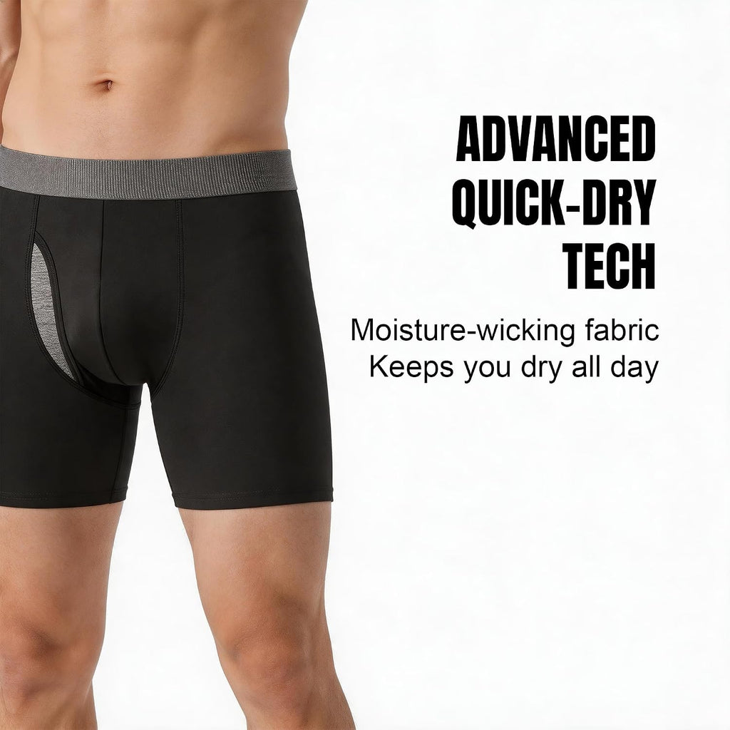 Moisture-Wicking Performance Boxer Briefs