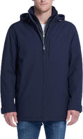 Fleece-Lined Rain Jacket with Detachable Hood